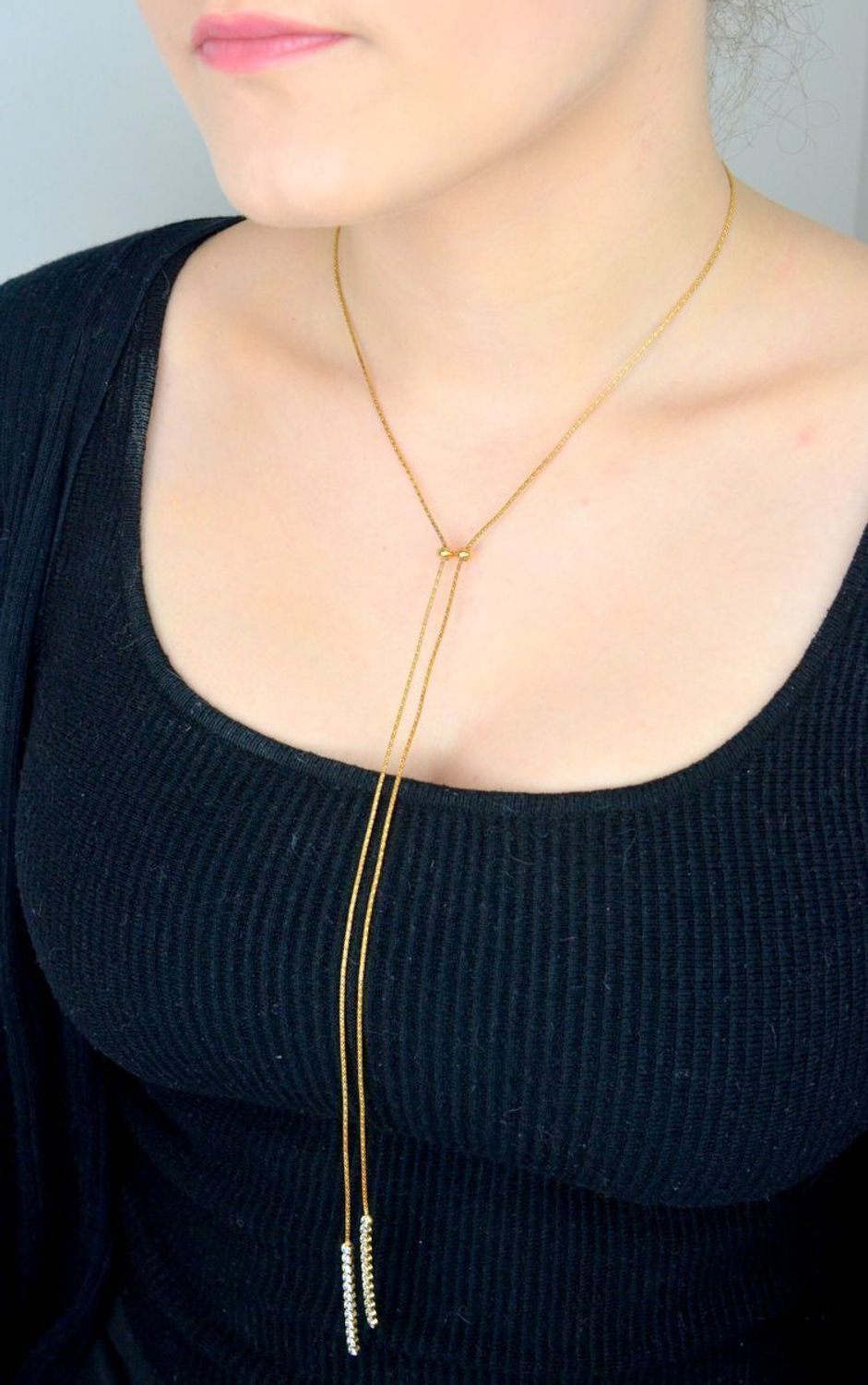 Naszyjnik srebrny krawatka pozłacana Dall'Acqua C RM 20630 0136.jpg